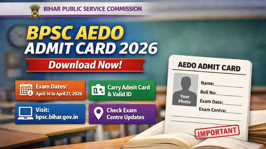 BPSC AEDO Admit Card 2026 Released